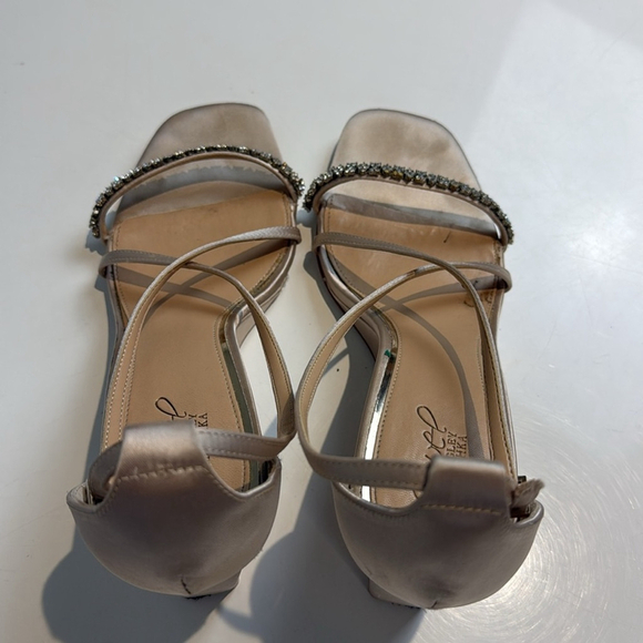 Jewel Badgley Mischka women's Adelynn Wedge Sandal Size 11 - Picture 3 of 7